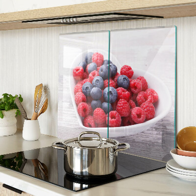 Planche à découper verre Fruits en forme de cœur