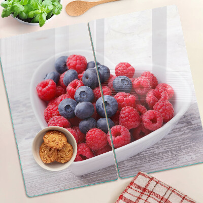 Planche à découper verre Fruits en forme de cœur