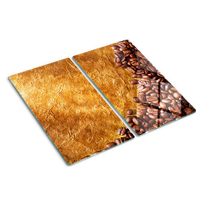Planche à découper en verre Motif café et cuir
