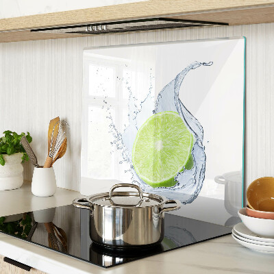 Planche à découper en verre Citron dans l'eau
