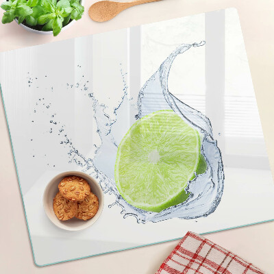 Planche à découper en verre Citron dans l'eau