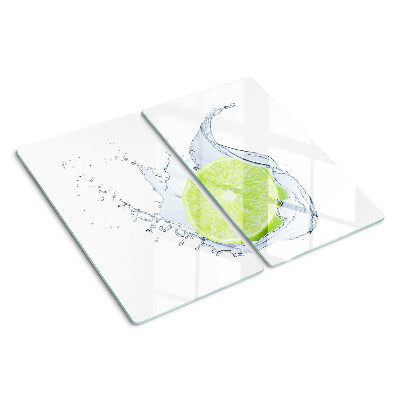 Planche à découper en verre Citron dans l'eau