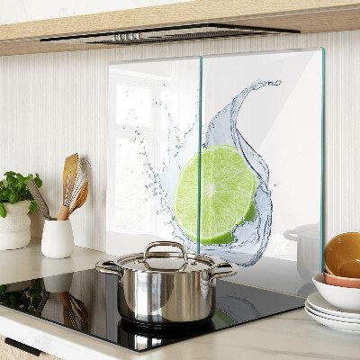Planche à découper en verre Citron dans l'eau