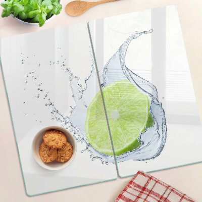 Planche à découper en verre Citron dans l'eau