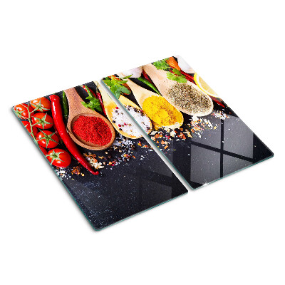 Planche à découper en verre Épices et herbes