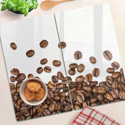 Planche à découper verre Café en grains