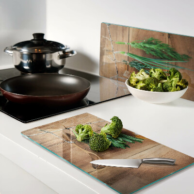Planche à découper en verre Les herbes dans la cuisine