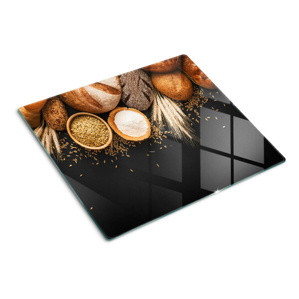 Planche à découper en verre Pain et céréales