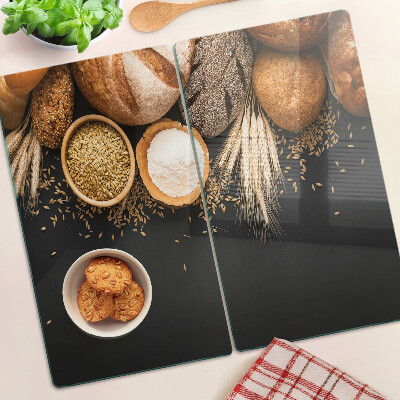 Planche à découper en verre Pain et céréales