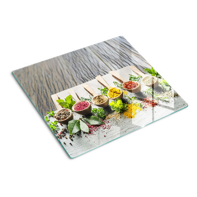 Planche à découper verre Épices et herbes