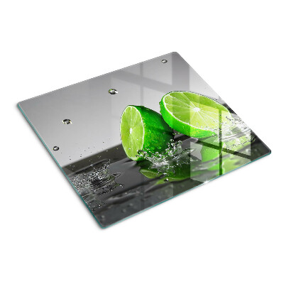 Planche à découper en verre Citrons dans l'eau
