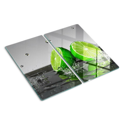Planche à découper en verre Citrons dans l'eau