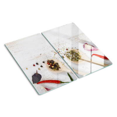 Planche à découper en verre Épices et herbes