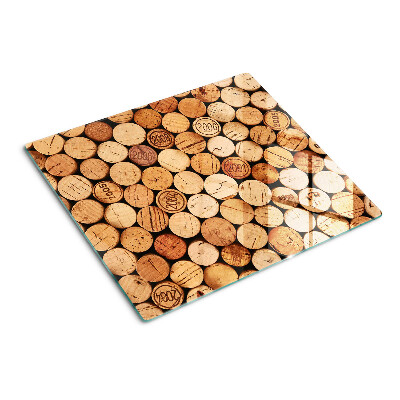Planche à découper verre Bouchons de vin