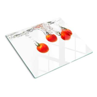 Planche à découper en verre Tomates dans l'eau