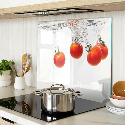Planche à découper en verre Tomates dans l'eau