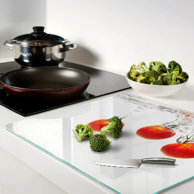 Planche à découper en verre Tomates dans l'eau