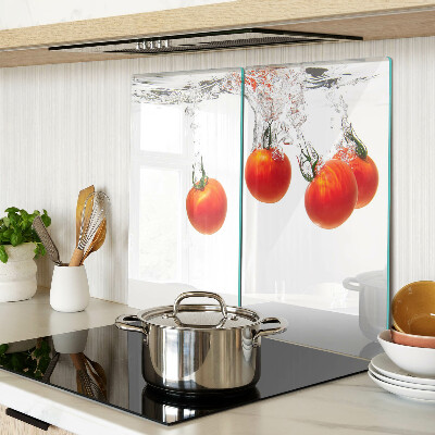 Planche à découper en verre Tomates dans l'eau