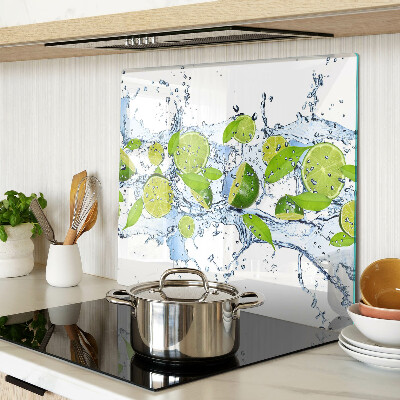 Planche à découper verre Citrons dans l'eau
