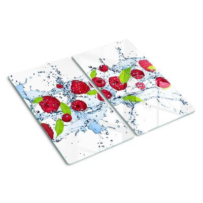 Planche à découper verre Fruits dans l'eau
