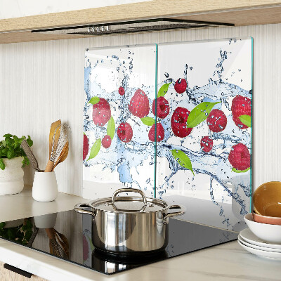 Planche à découper verre Fruits dans l'eau