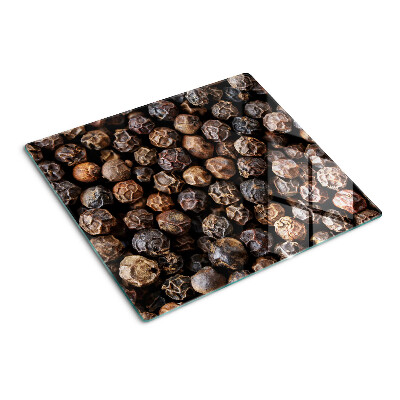 Planche à découper en verre grains de poivre