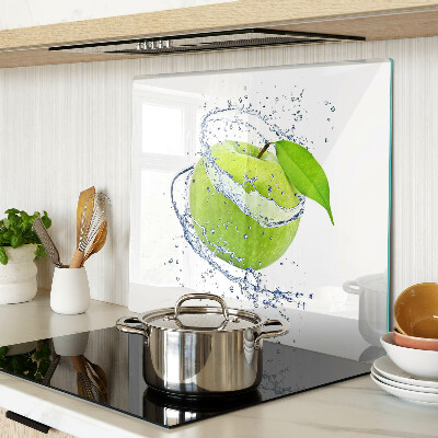 Planche à découper verre Pomme dans l'eau
