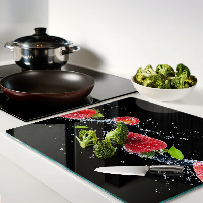 Planche à découper verre Fraises à l'eau