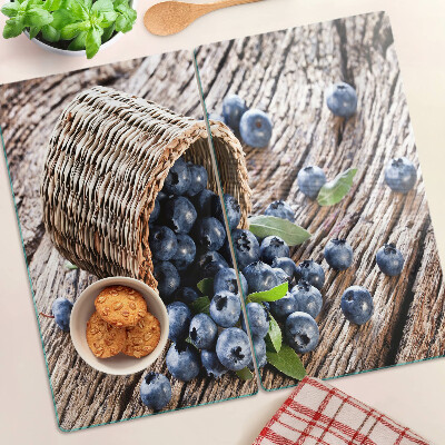 Planche à découper en verre Baies dans un panier