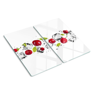 Planche à découper en verre Pommes rouges avec de la glace