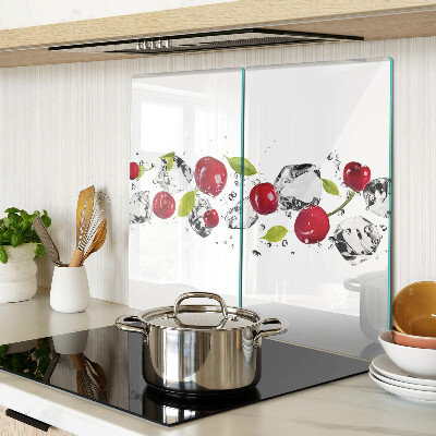 Planche à découper en verre Pommes rouges avec de la glace