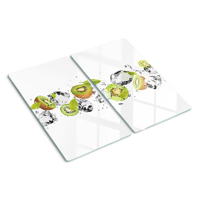 Planche à découper en verre Fruits dans la glace