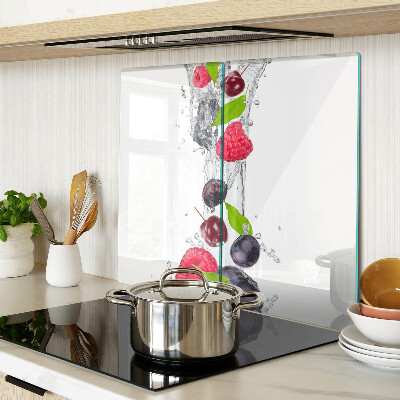 Planche à découper en verre Fruits dans l'eau