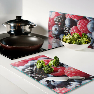 Planche à découper verre Fruits des bois
