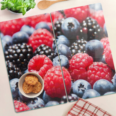 Planche à découper verre Fruits des bois