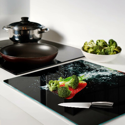 Planche à découper verre Fraise dans l'eau