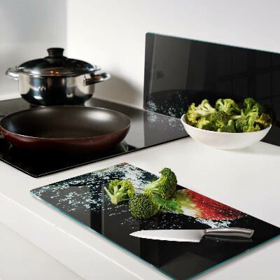 Planche à découper verre Fraise dans l'eau