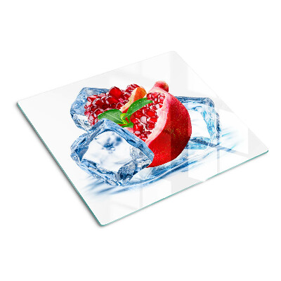 Planche à découper en verre Grenade dans la glace