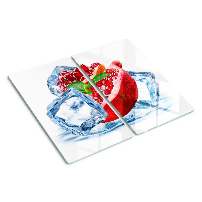 Planche à découper en verre Grenade dans la glace