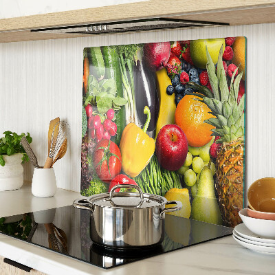 Planche à découper verre Fruits et légumes