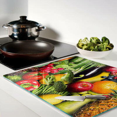 Planche à découper verre Fruits et légumes