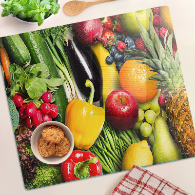 Planche à découper verre Fruits et légumes