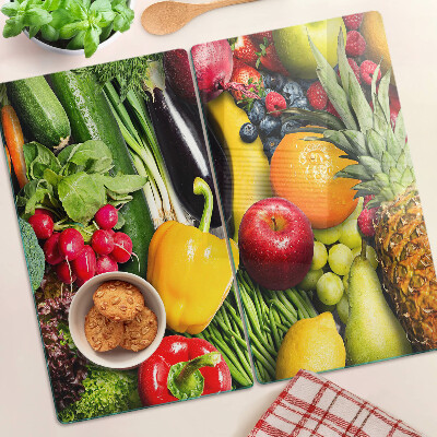 Planche à découper verre Fruits et légumes