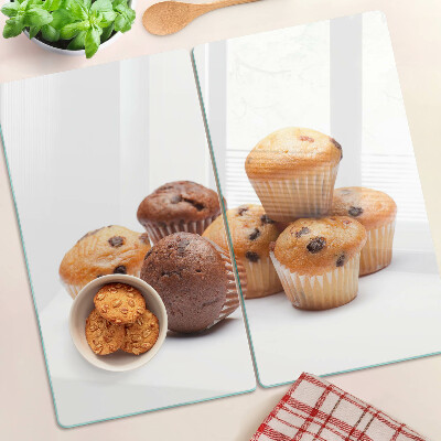 Planche à découper verre Muffins au chocolat et à la vanille
