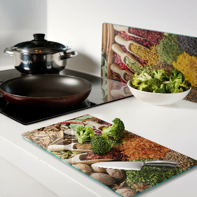 Planche à découper verre Épices et herbes