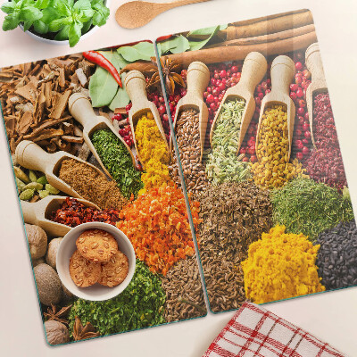 Planche à découper verre Épices et herbes