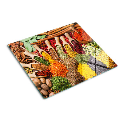 Planche à découper en verre Épices et herbes