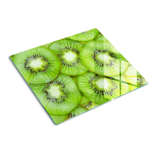 Planche à découper verre tranches de kiwi