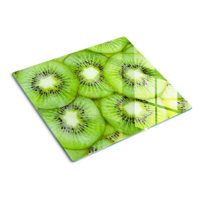 Planche à découper verre tranches de kiwi