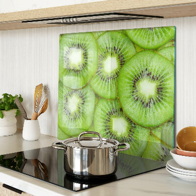 Planche à découper verre tranches de kiwi